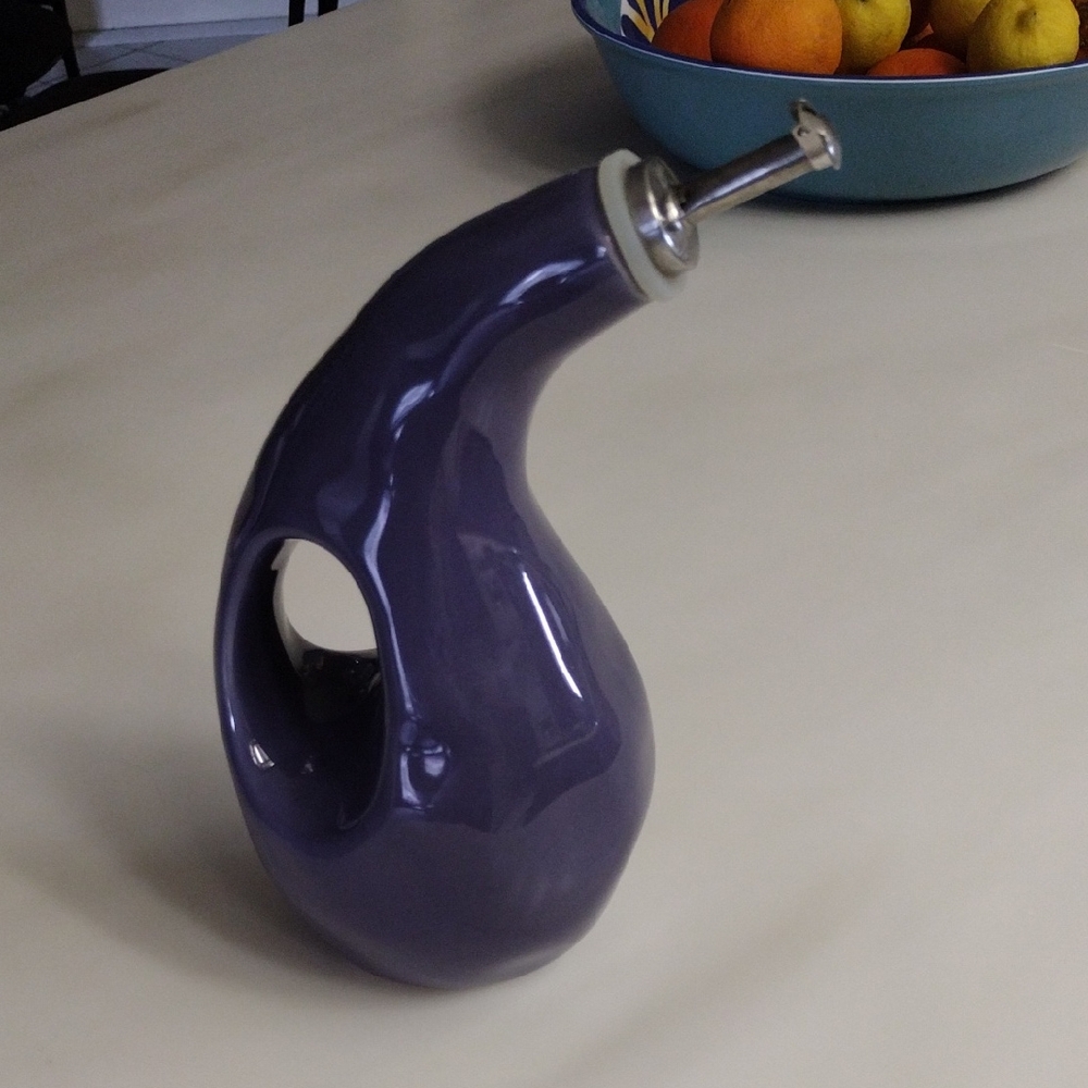 Rachel Ray Ceramic Purple Oil Dispenser